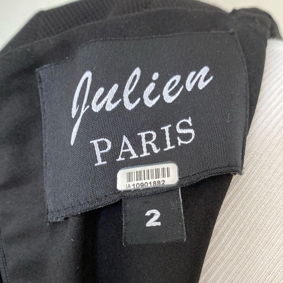 STUNNING Julien Paris Patchwork A-Line Dress Size 2 - Picture 10 of 11